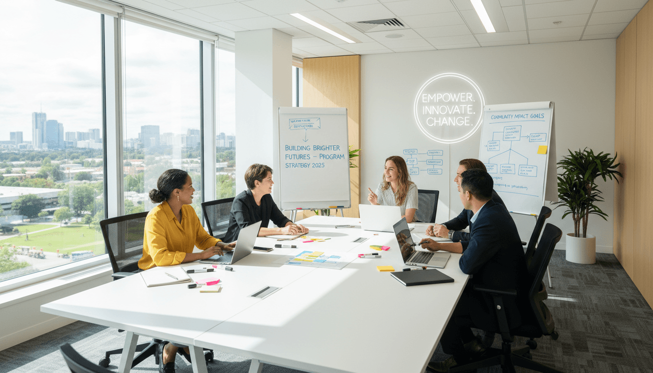 Non-profit team focused on mission-driven work